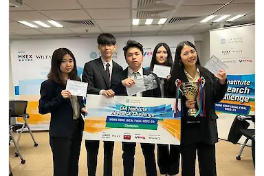 Champion Team - CFA Institute Research Challenge – Hong Kong Local Final 2022-23